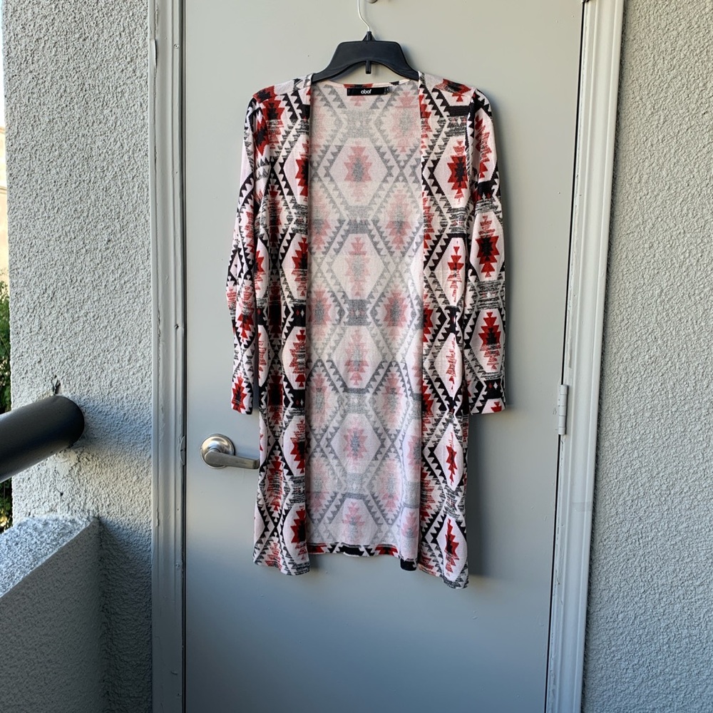 Open knit cardigan